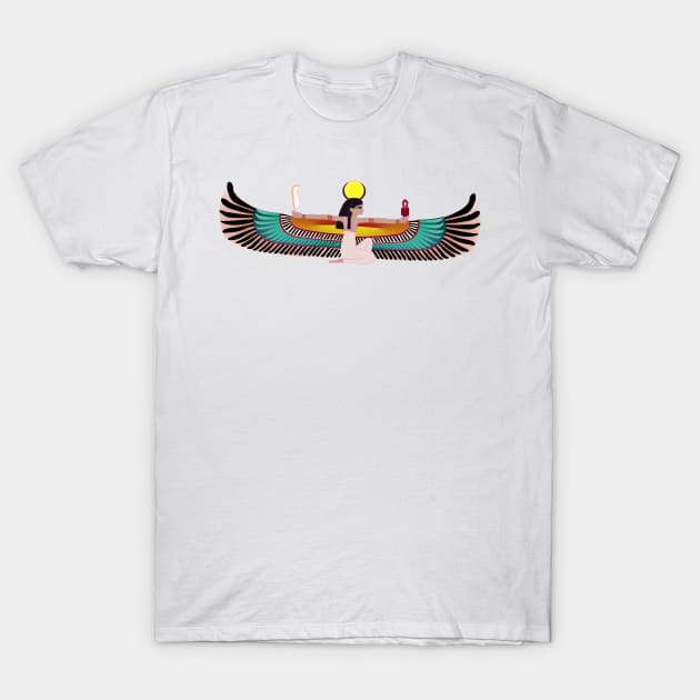 Isis (Aset), godess of ancient Egypt T-Shirt by GribouilleTherapie